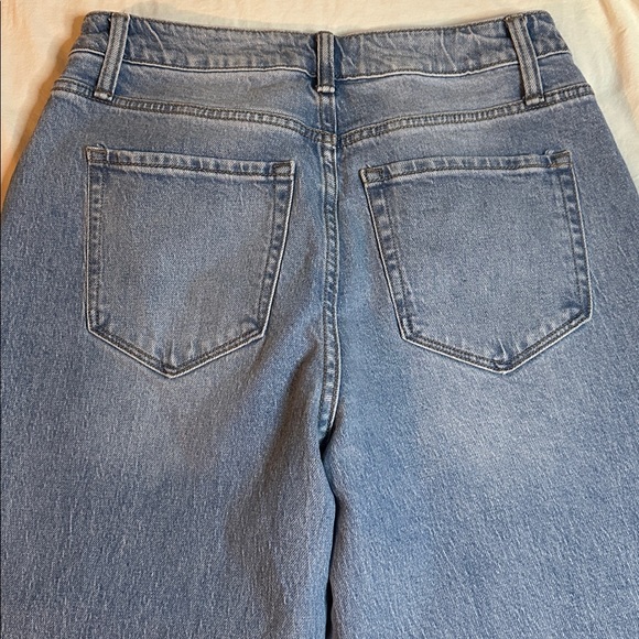 Women's Blue Straight Leg Jeans - Picture 8 of 13